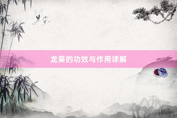 龙葵的功效与作用详解