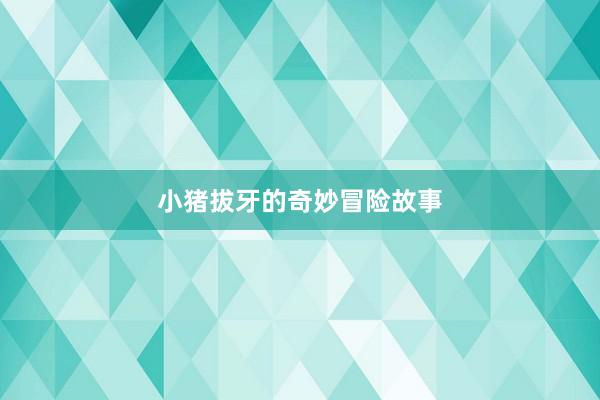 小猪拔牙的奇妙冒险故事